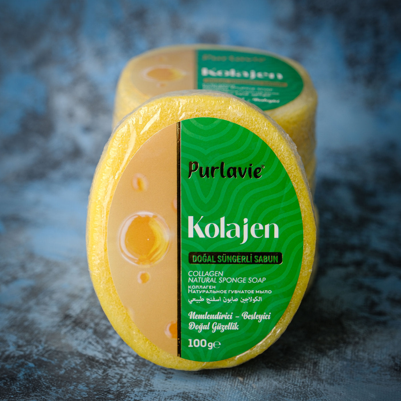 KOLEJENLİ SÜNGERLİ SABUN 500 GR