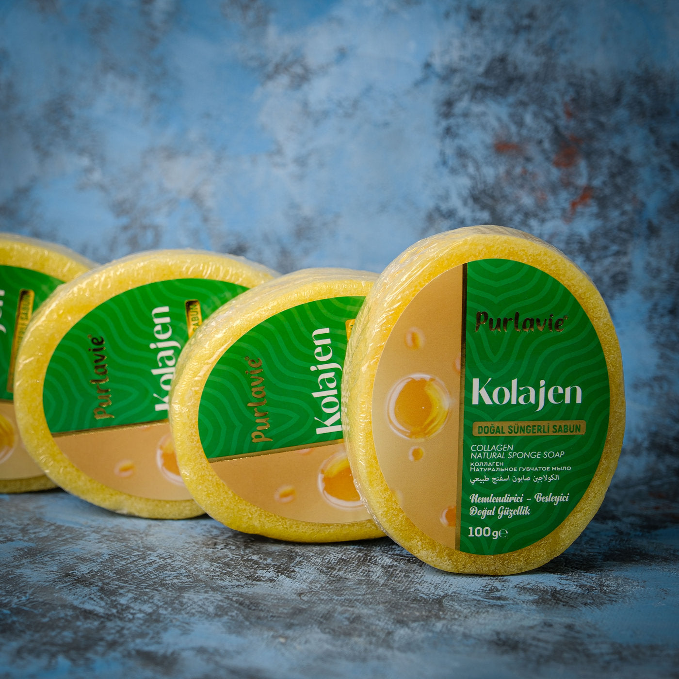 KOLEJENLİ SÜNGERLİ SABUN 500 GR