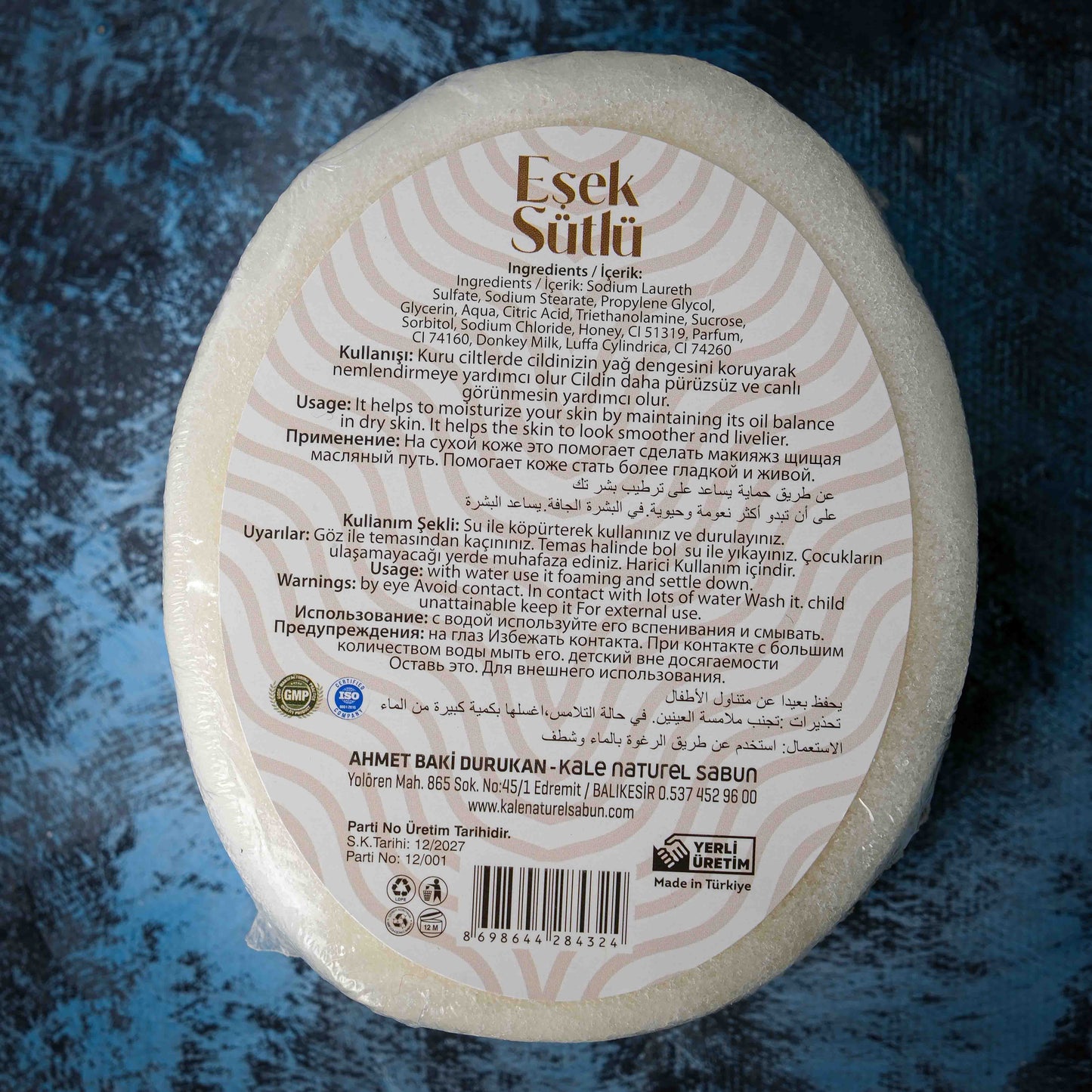 EŞEK SÜTLÜ SÜNGERLİ SABUN