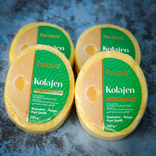 KOLEJENLİ SÜNGERLİ SABUN 500 GR
