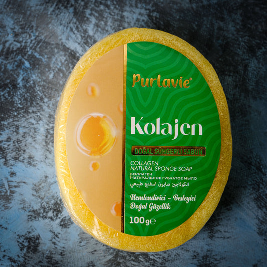 KOLEJENLİ SÜNGERLİ SABUN 500 GR